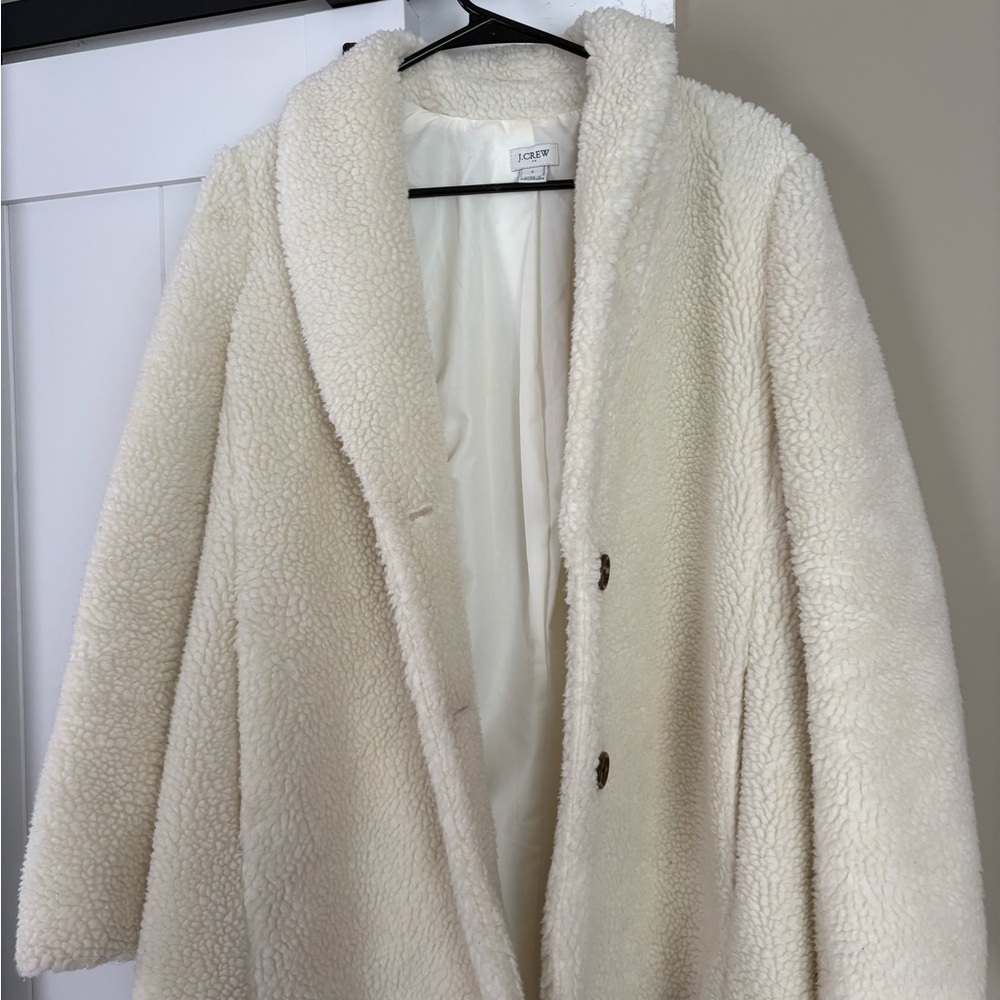 J. Crew Cream Teddy Jacket